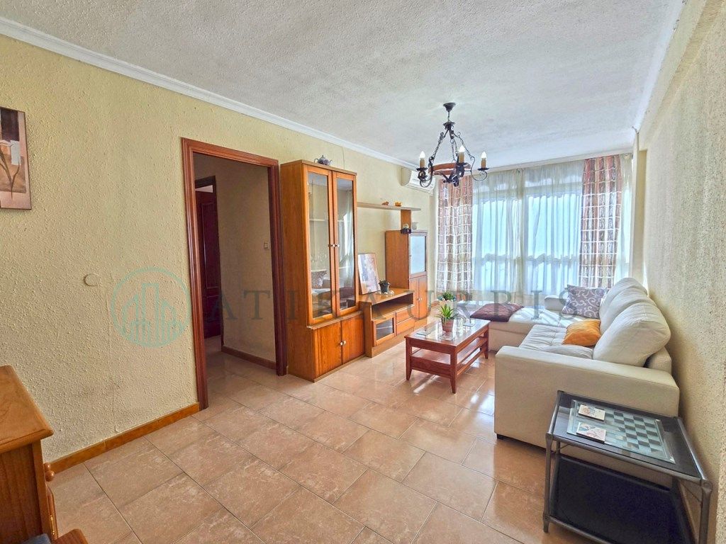 Sala d'estar de Pis en venda en Málaga Capital amb Aire condicionat i Moblat