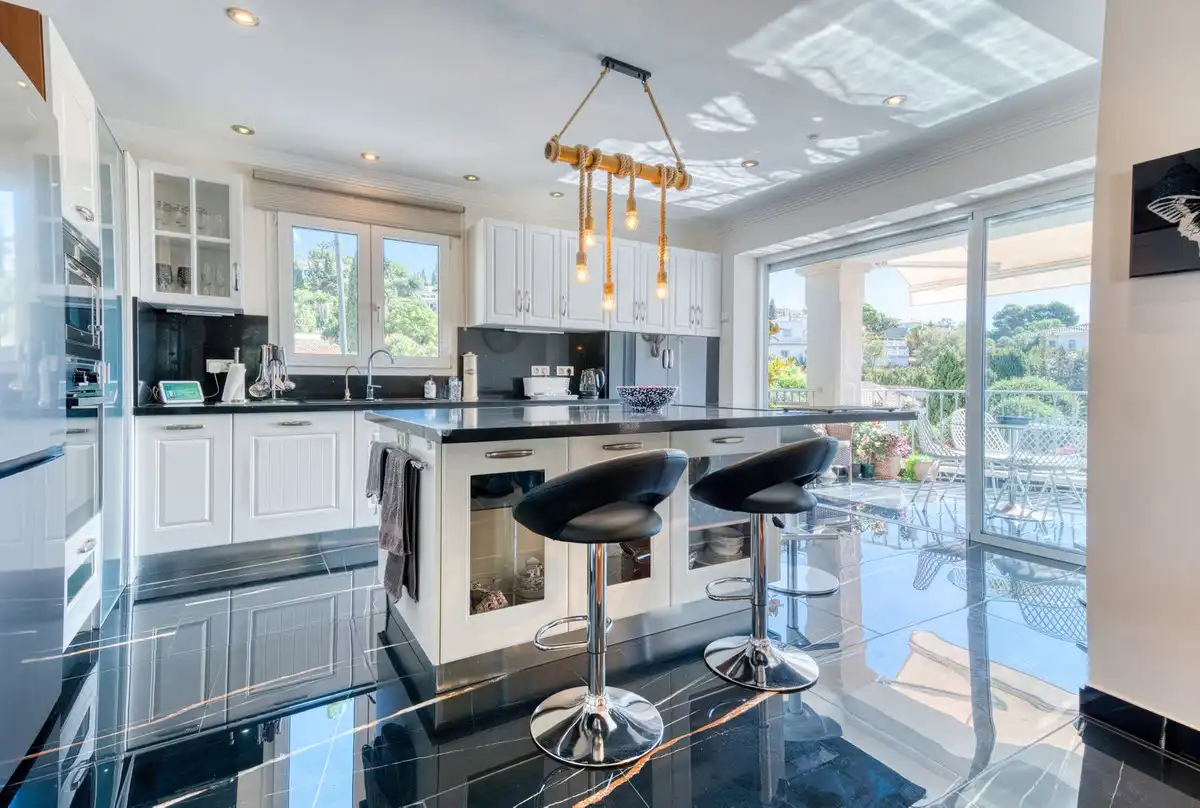 Cocina de Casa o chalet en venta en Mijas con Aire acondicionado, Jardín privado y Terraza