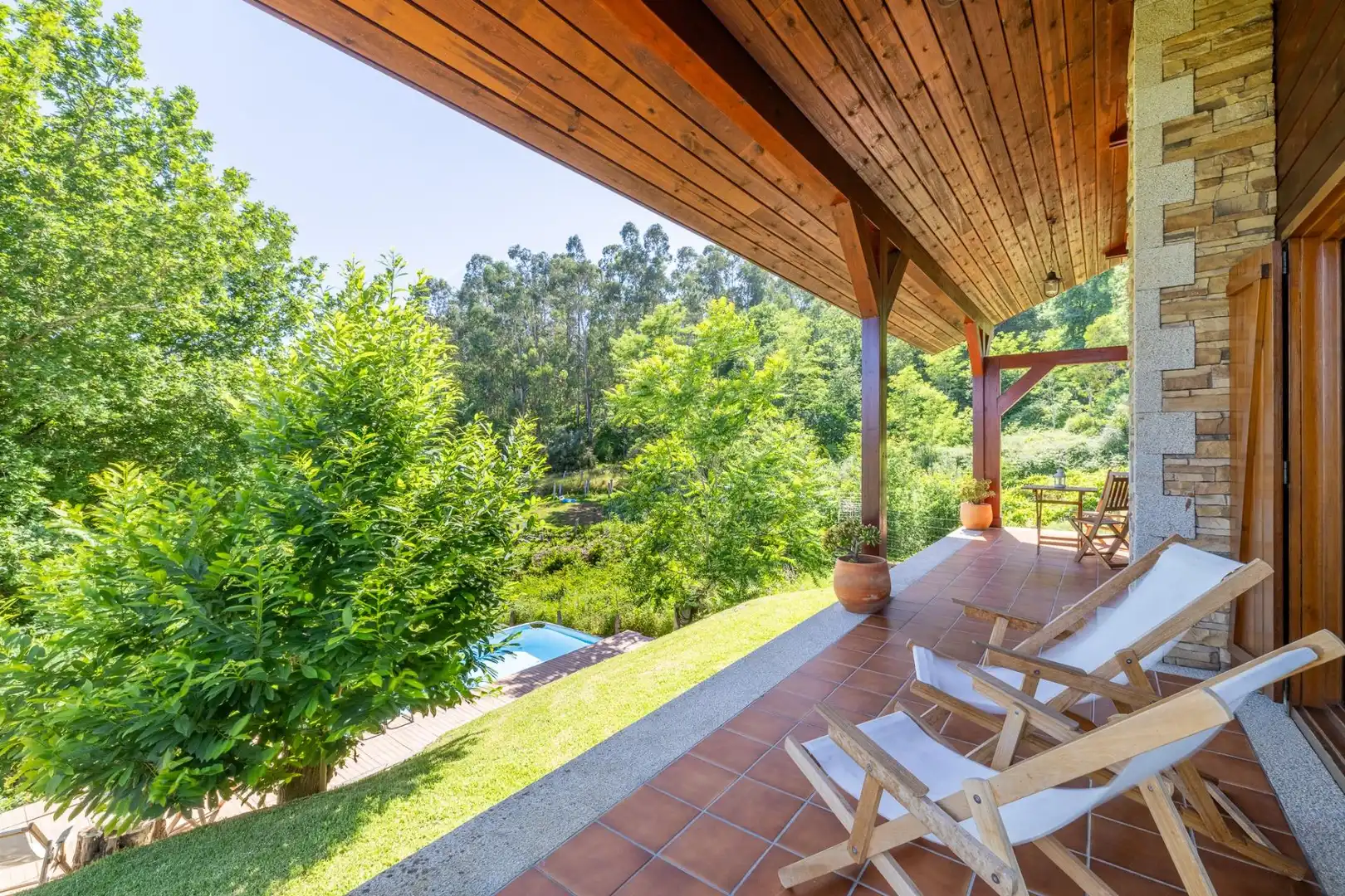 Terraza de Casa o chalet en venta en Salceda de Caselas con Calefacción, Jardín privado y Terraza
