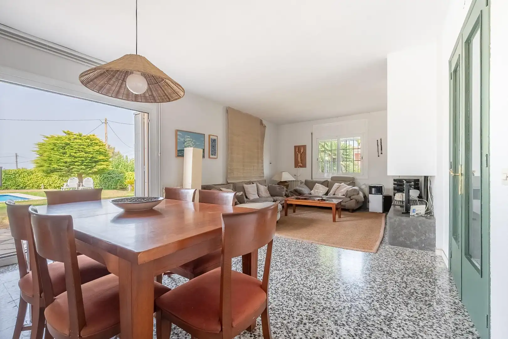 Living room of Houses for sale in Cunit  with Heating, Private garden and Swimming Pool