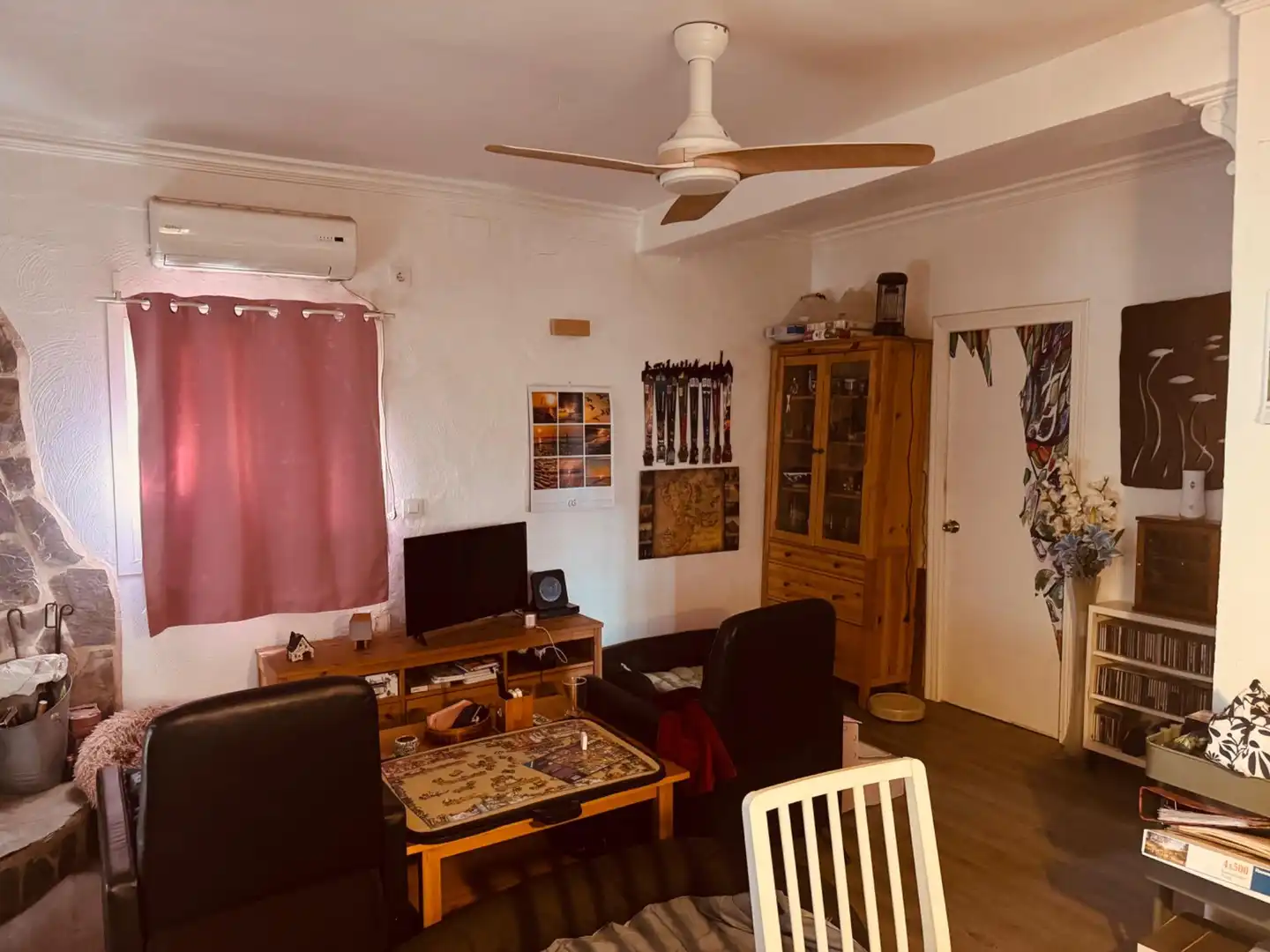 Wohnzimmer von Haus oder Chalet zum Verkauf in Chiclana de la Frontera mit Klimaanlage, Privatgarten und Abstellraum