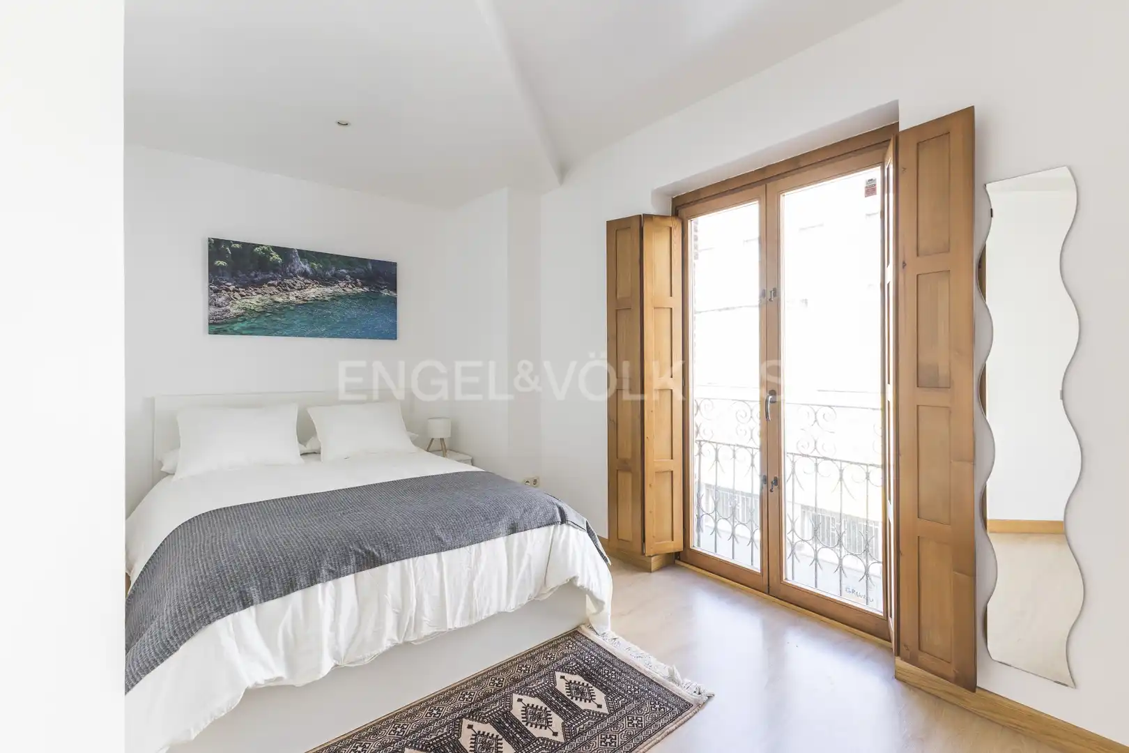 Bedroom of Flat for rent in Madrid  with Air Conditioner, Heating and Furnished