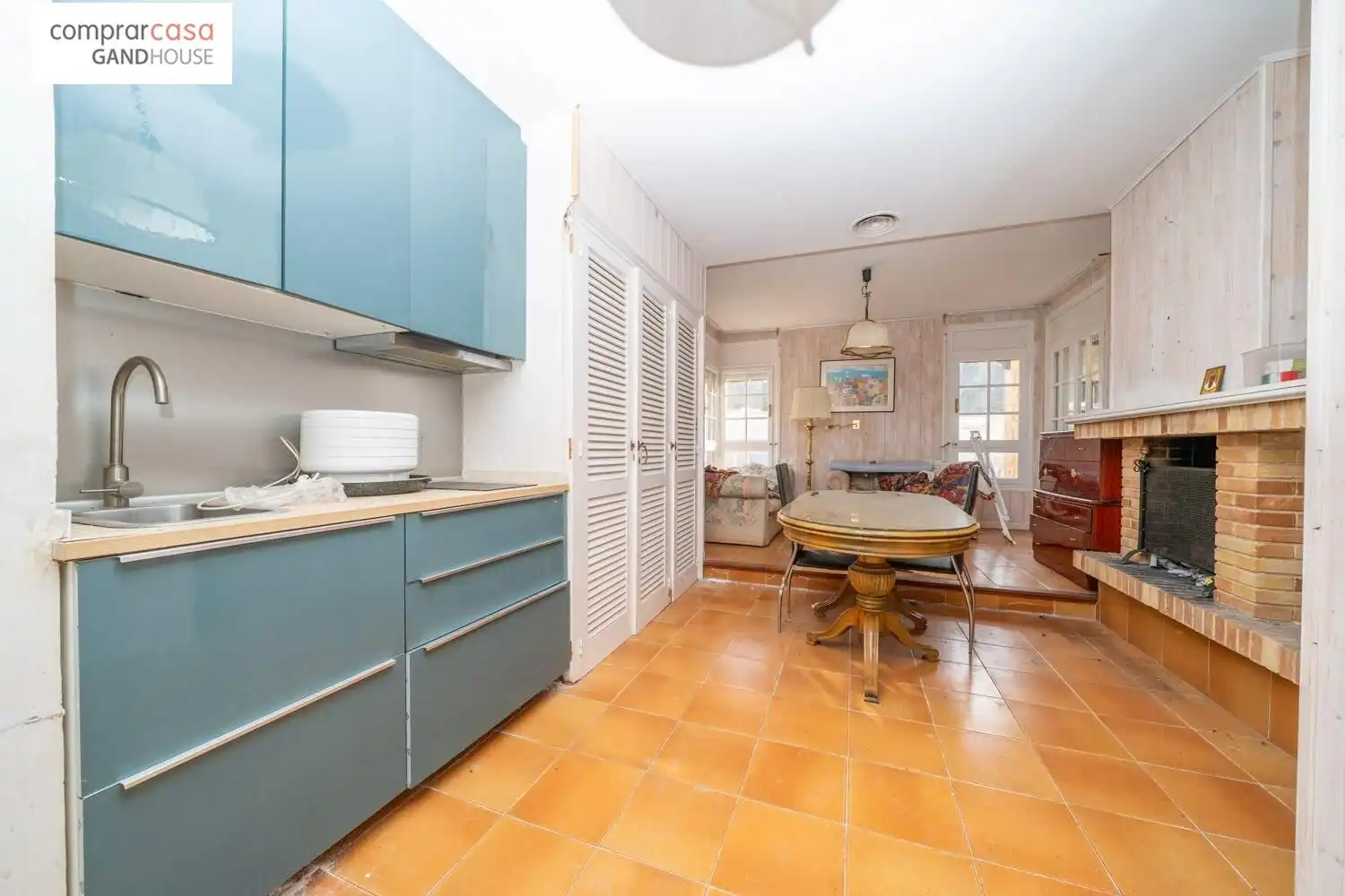 Cocina de Finca rústica en venta en Caldes de Malavella con Aire acondicionado, Calefacción y Jardín privado