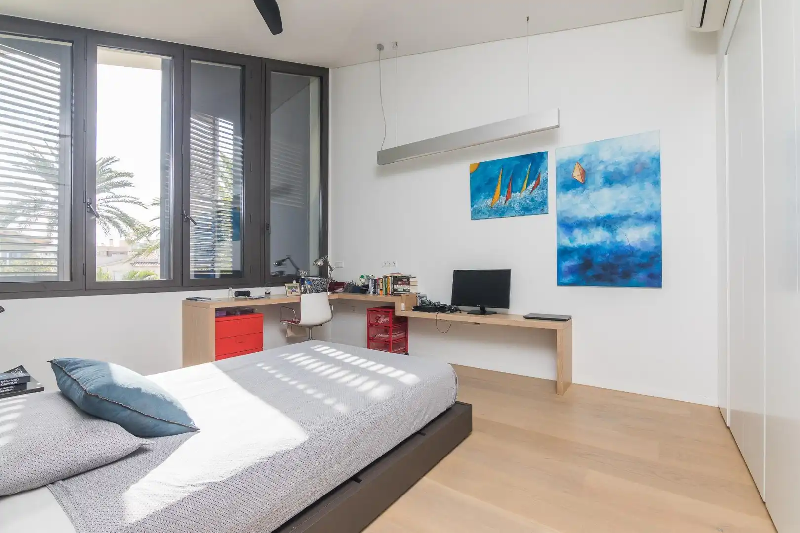 Schlafzimmer von Haus oder Chalet zum Verkauf in Elche / Elx mit Klimaanlage, Heizung und Privatgarten
