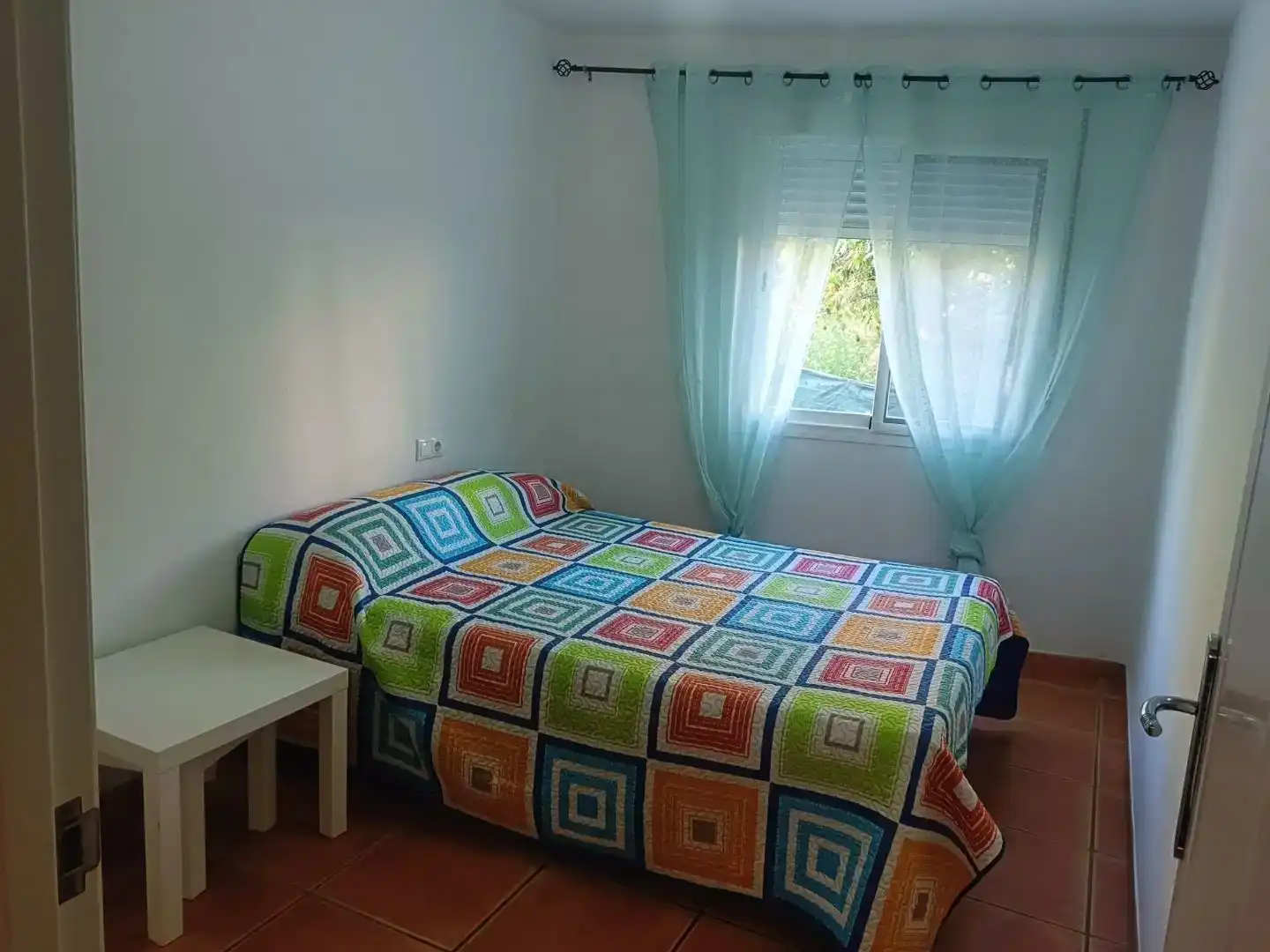Schlafzimmer von Wohnung zur Miete in Torrox mit Klimaanlage, Schwimmbad und Balkon