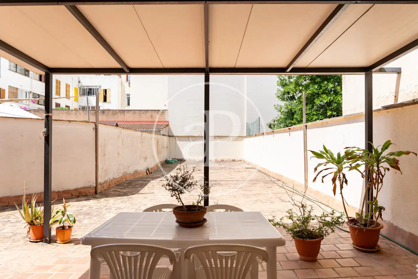 Terrassa de Pis de lloguer en  Palma de Mallorca amb Calefacció, Terrassa i Moblat