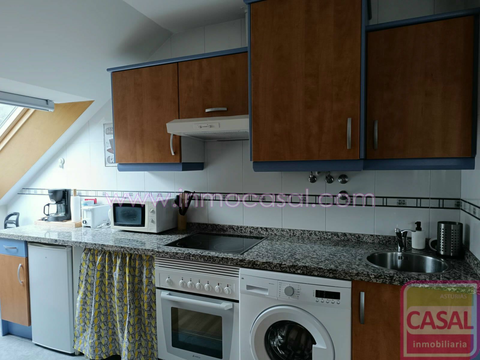 Kitchen of Flat to rent in Aller  with Heating and Furnished