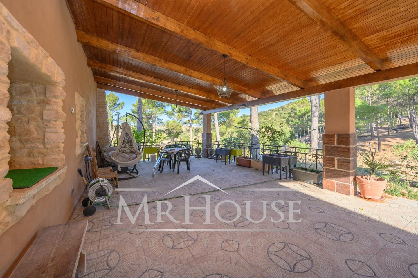 Terrace of Country house for sale in Perales de Tajuña  with Air Conditioner, Heating and Private garden