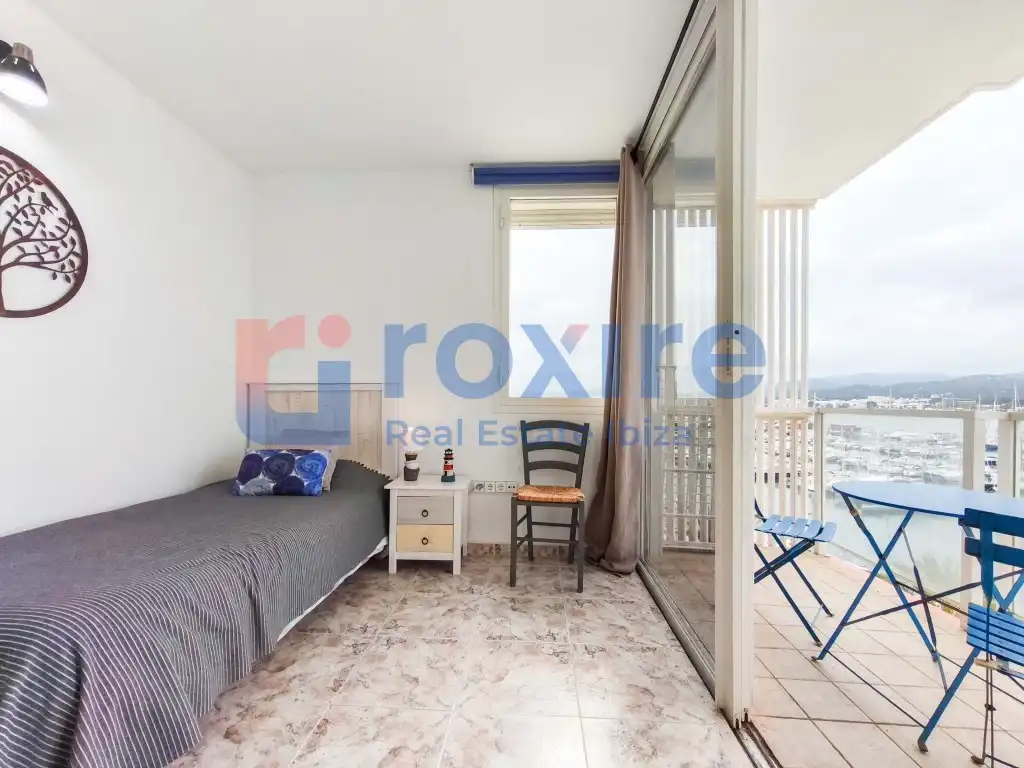 Schlafzimmer von Wohnung zur Miete in Sant Antoni de Portmany mit Klimaanlage, Terrasse und Möbliert
