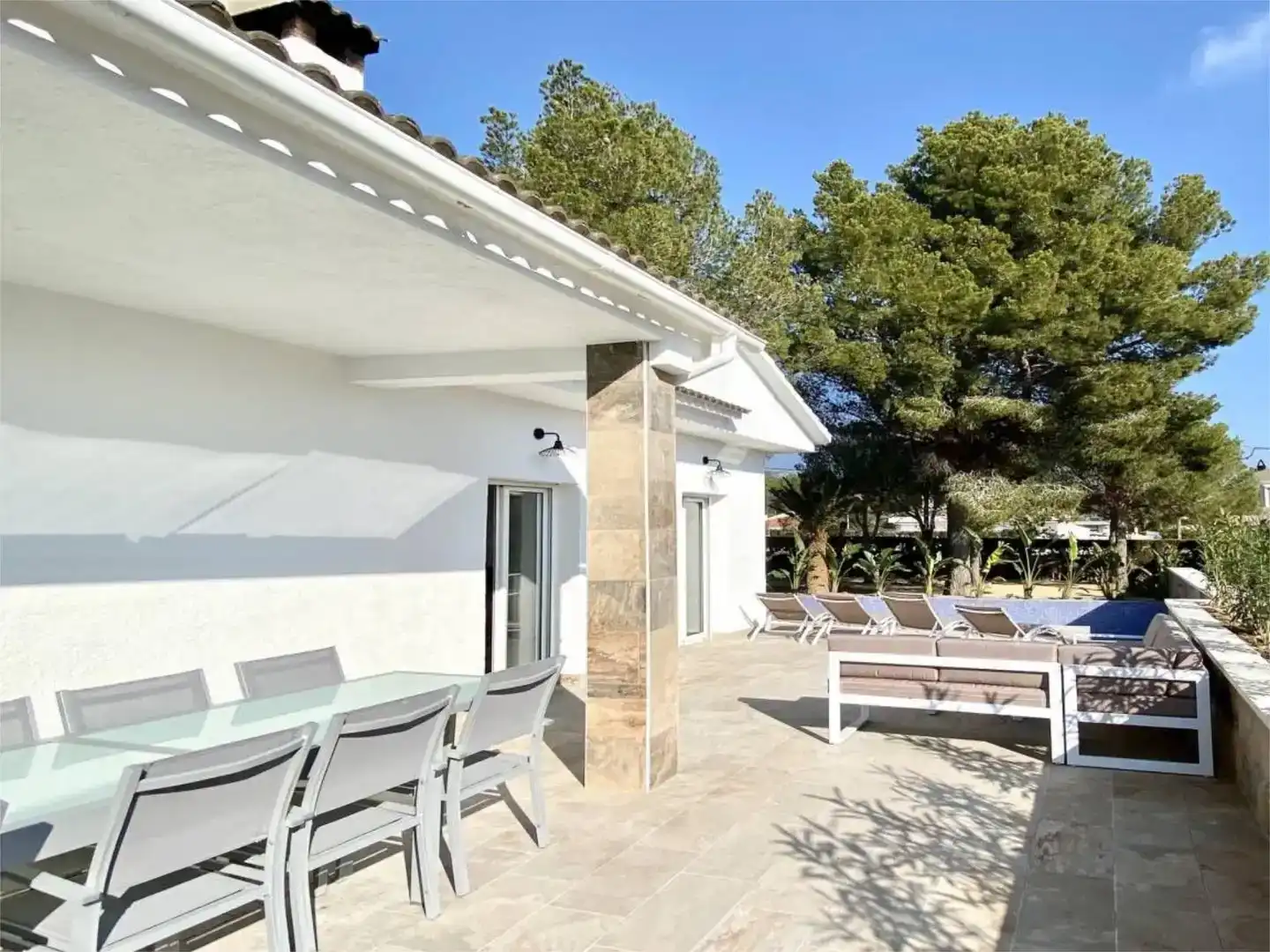 Terrace of Houses for rent in L'Ametlla de Mar   with Air Conditioner, Swimming Pool and Balcony