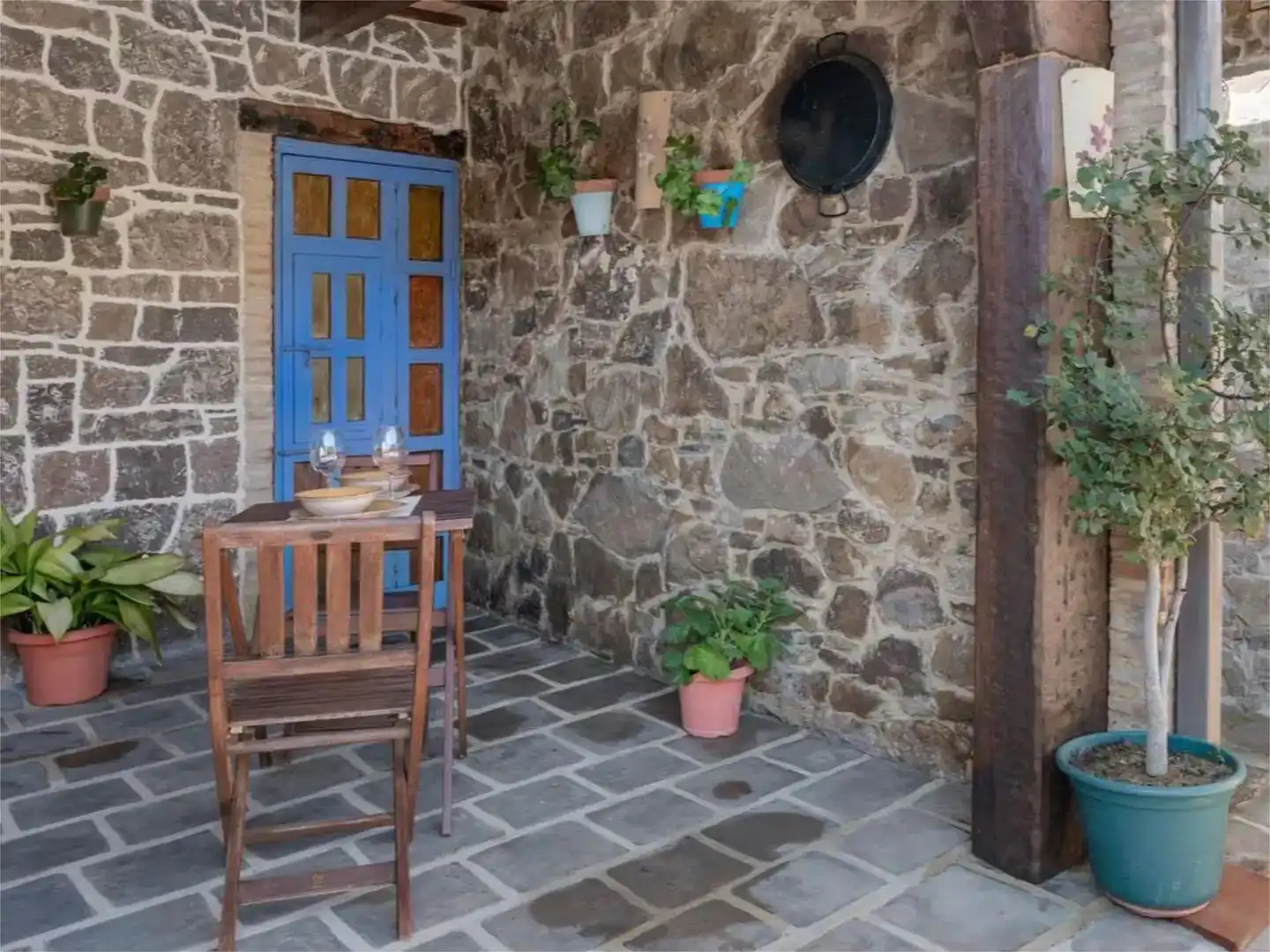 Terrassa de Finca rústica de lloguer en Conil de la Frontera amb Aire condicionat, Jardí privat i Piscina