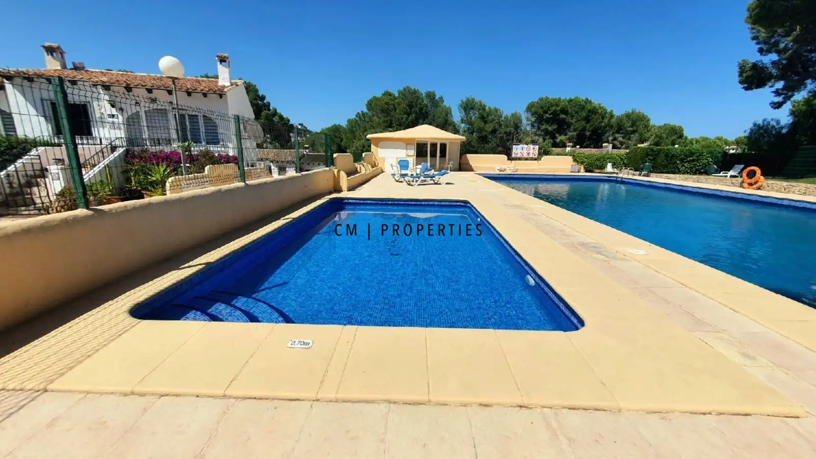 Piscina de Casa adosada en venda en Moraira amb Aire condicionat, Calefacció i Terrassa