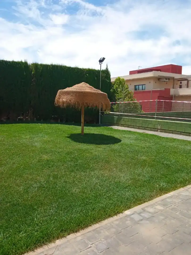 Garten von Wohnung zur Miete in Ciudad Real mit Privatgarten, Parkett und Schwimmbad