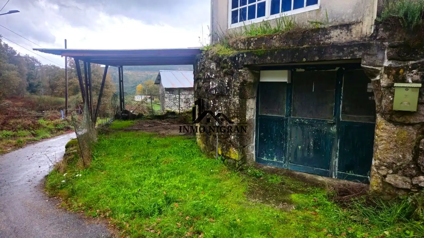 Vista exterior de Finca rústica en venta en Crecente con Terraza