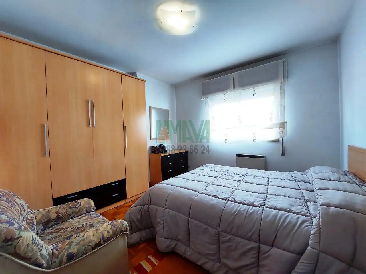 Bedroom of Apartments for rent in Ourense Capital   with Heating, Parquet flooring and Storage room