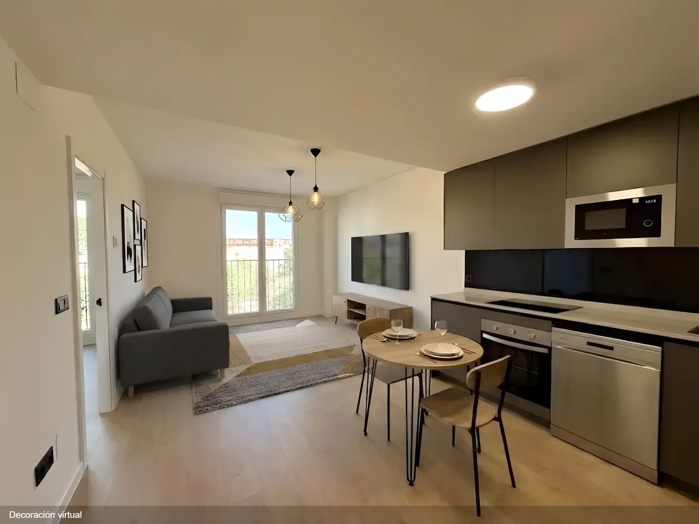 Living room of Apartments for rent in Madrid  with Air Conditioner, Heating and Storage room