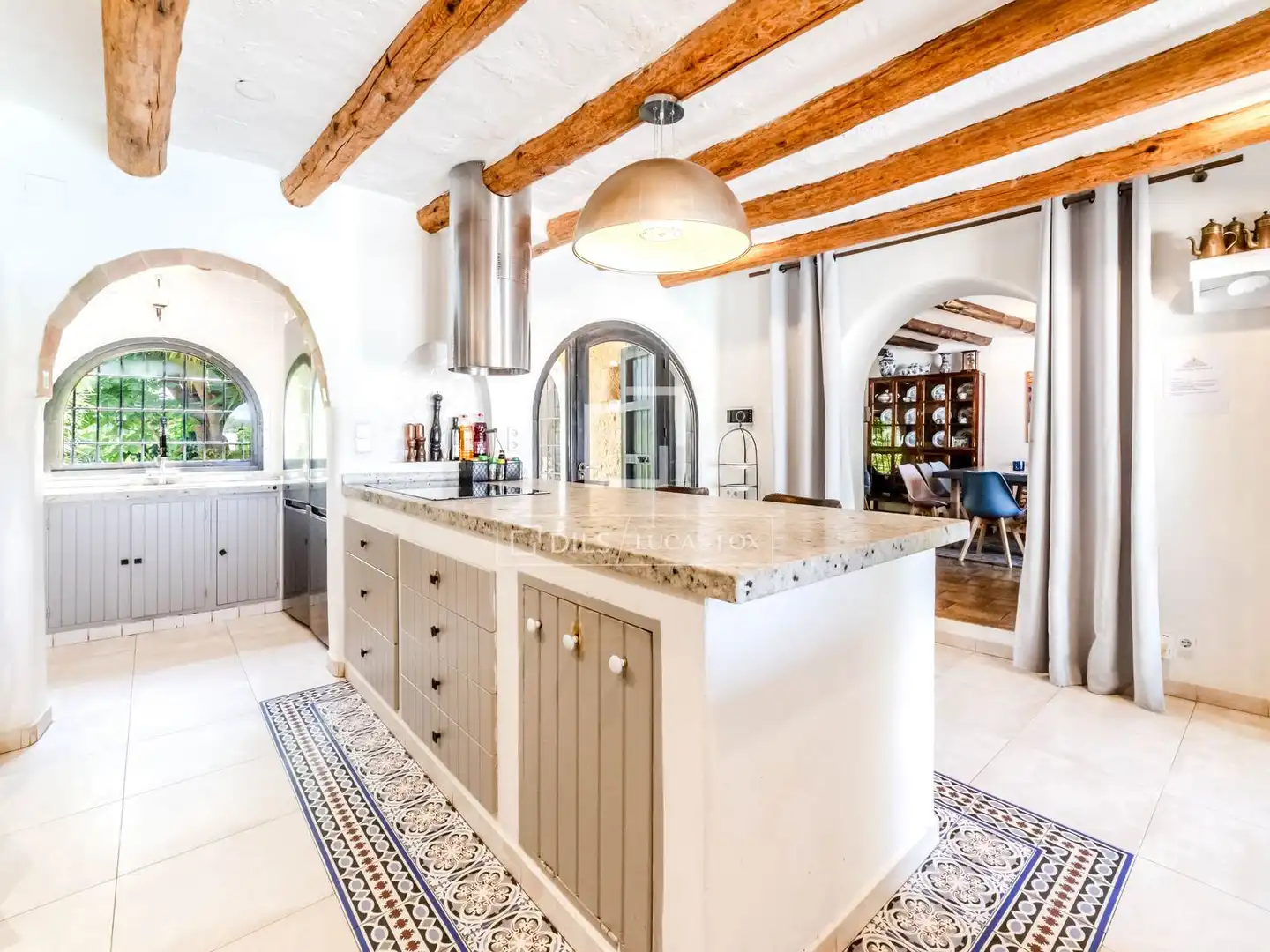 Cocina de Finca rústica en venta en Canyelles con Aire acondicionado, Calefacción y Jardín privado