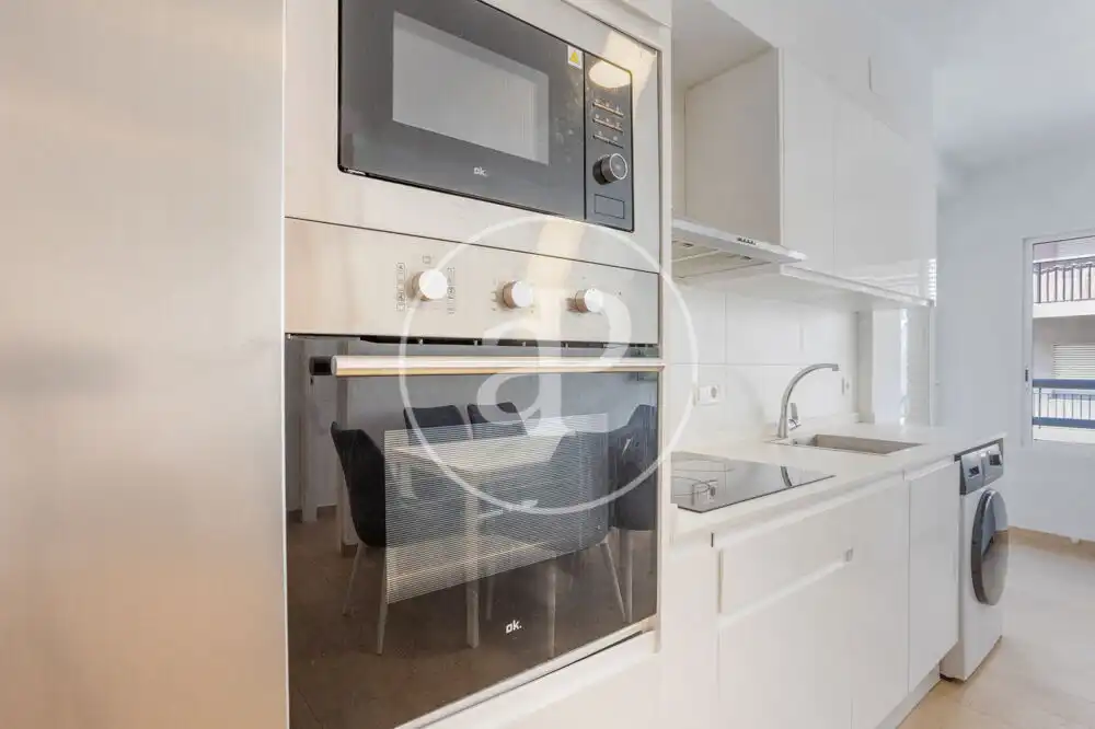 Kitchen of Flat for rent in Valencia  with Air Conditioner, Heating and Furnished