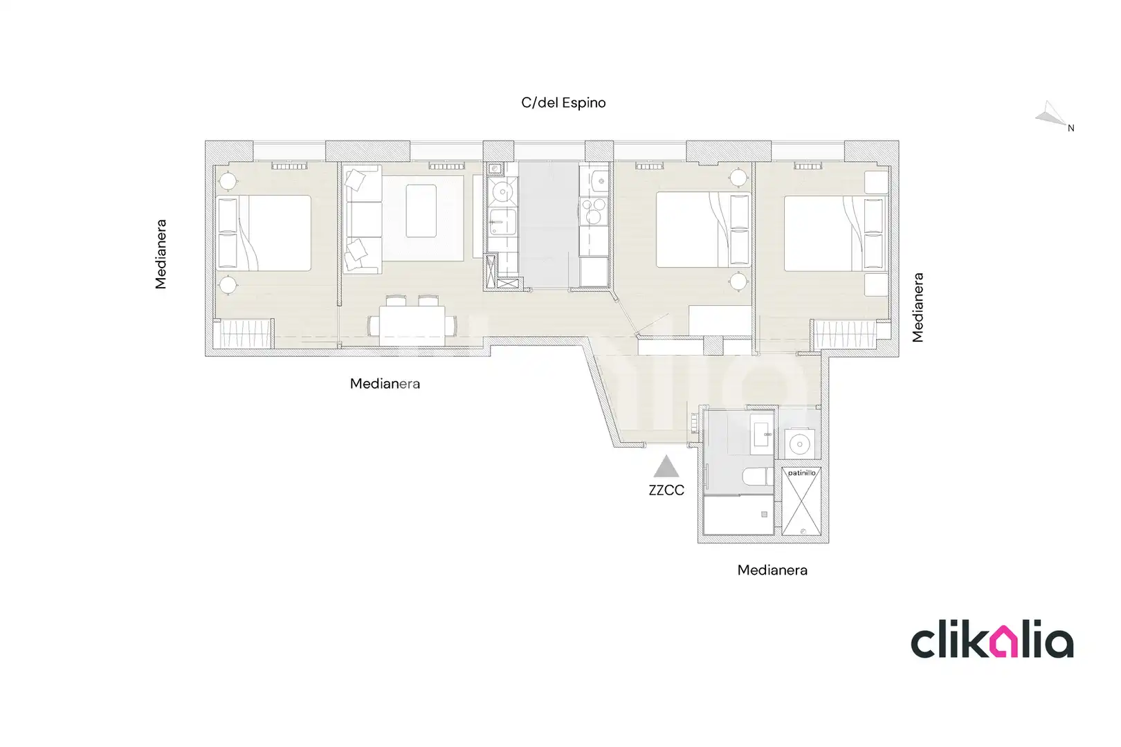 Piso en venta en Embajadores - Lavapiés