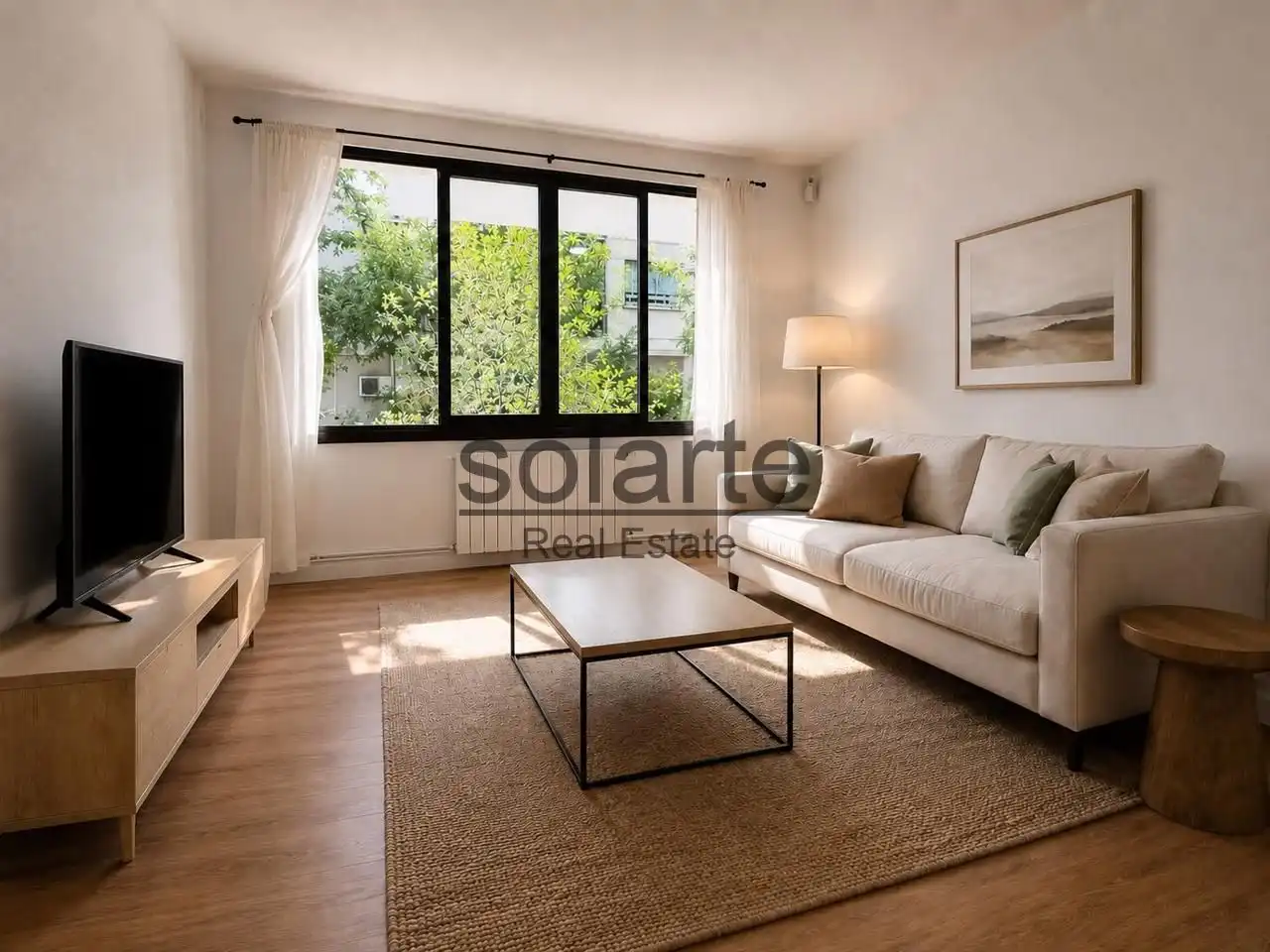 Living room of Flat for sale in L'Hospitalet de Llobregat  with Parquet flooring