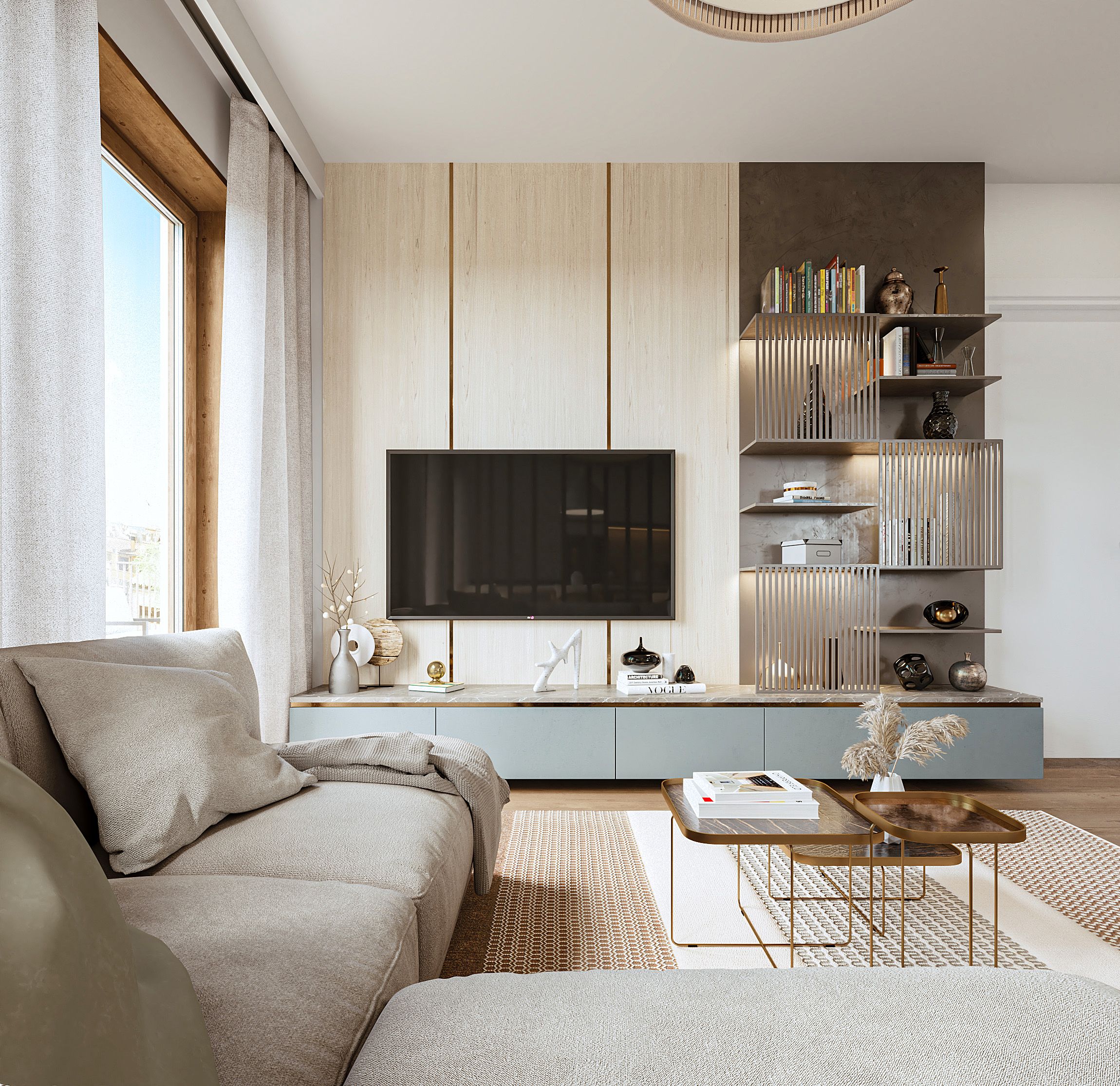 Living room of Flat for sale in Vilafranca del Penedès  with Air Conditioner, Heating and Furnished