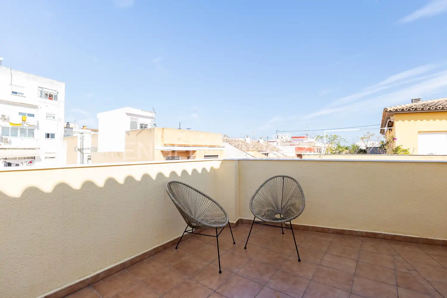 Terrace of Flat for rent in Gandia  with Air Conditioner, Heating and Terrace