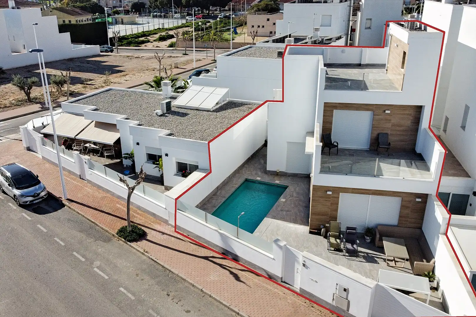 Vista exterior de Casa o chalet en venta en San Pedro del Pinatar con Terraza y Balcón