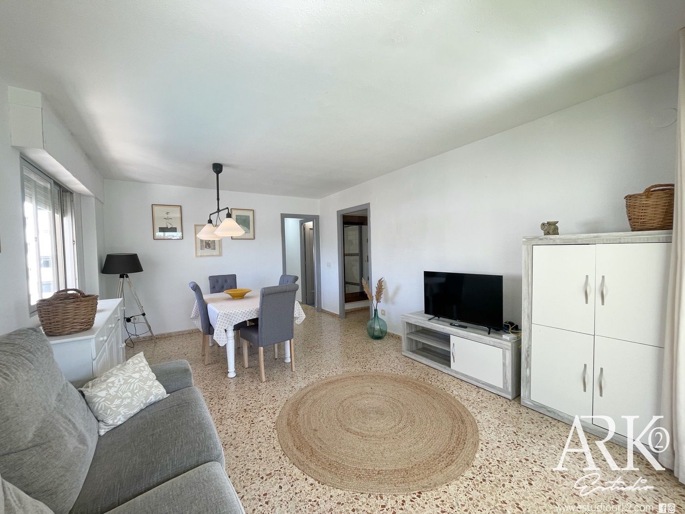 Sala d'estar de Apartament en venda en Gandia amb Terrassa, Moblat i Forn