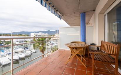 Terrace of Flat for sale in Roses  with Heating, Terrace and Swimming Pool