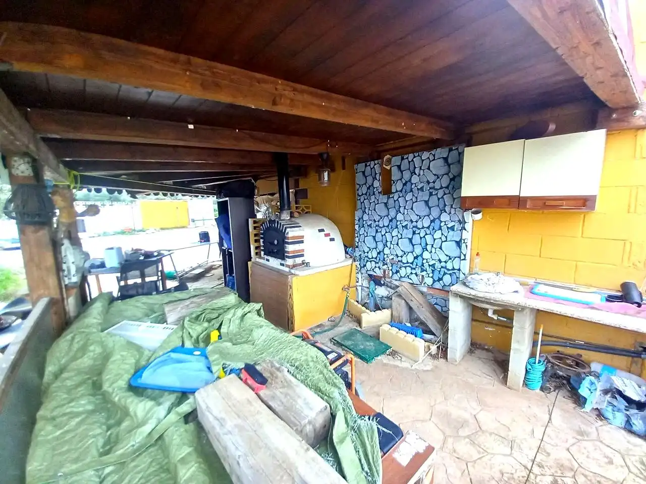 Cocina de Casa o chalet en venta en Mozota con Jardín privado, Trastero y Piscina