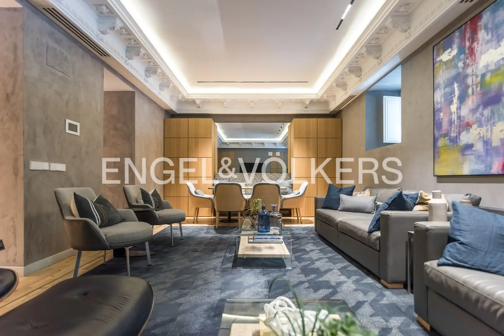 Sala d'estar de Pis de lloguer en Barrio de Salamanca