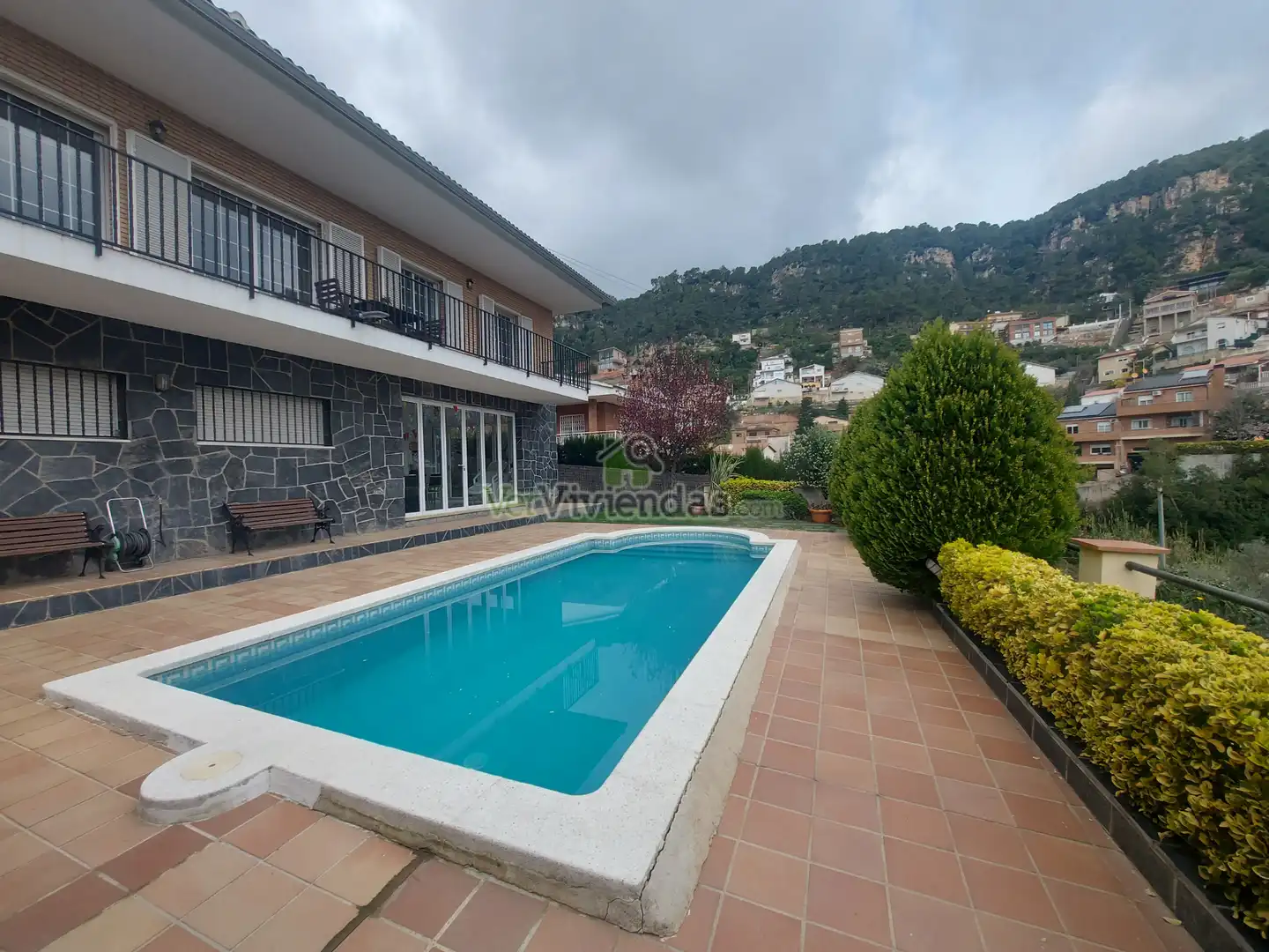 Piscina de Casa o chalet en venta en Vallirana con Calefacción, Jardín privado y Terraza