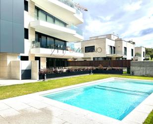 Swimming pool of Flat for sale in Vigo   with Heating, Terrace and Swimming Pool