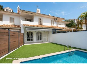 Casa pareada con piscina en venta en Llevantina - Montgavina - Quintmar