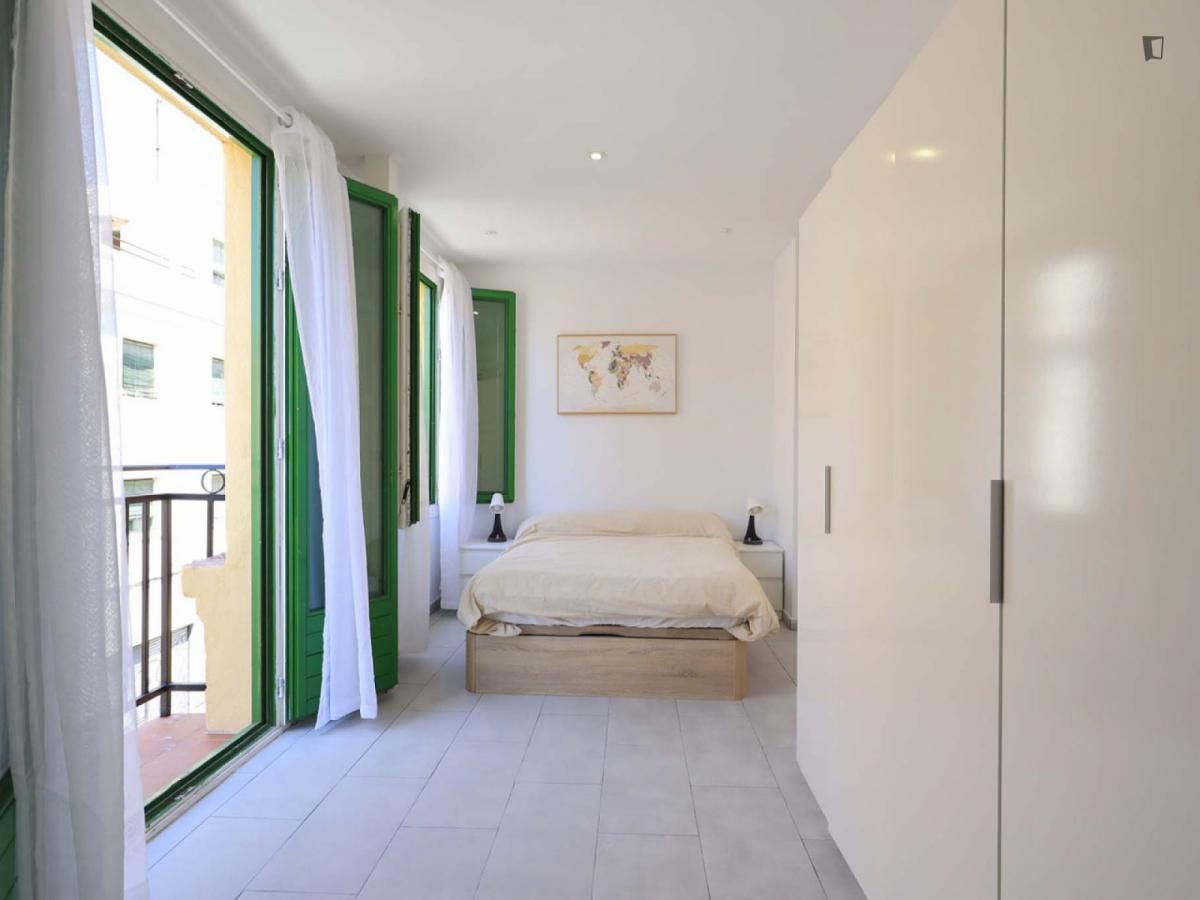 Bedroom of Apartment to share in  Madrid Capital  with Air Conditioner, Heating and Furnished