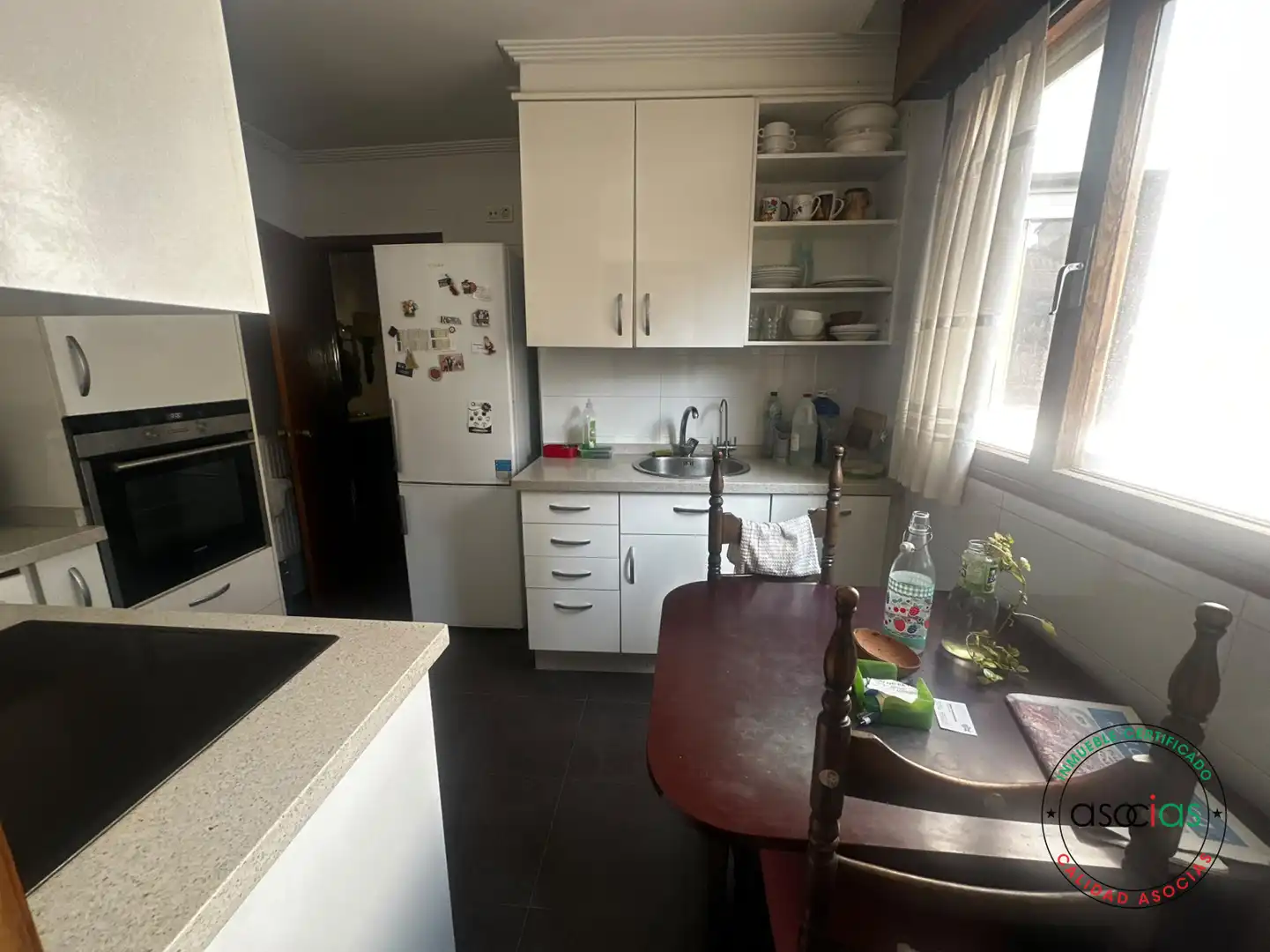 Küche von Wohnung zum Verkauf in Langreo mit Heizung, Abstellraum und Balkon