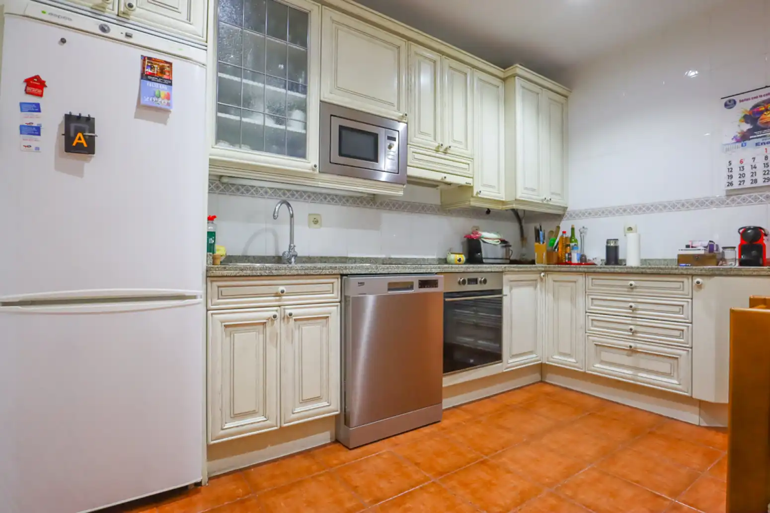 Kitchen of Flat for sale in Oviedo   with Heating, Parquet flooring and Terrace
