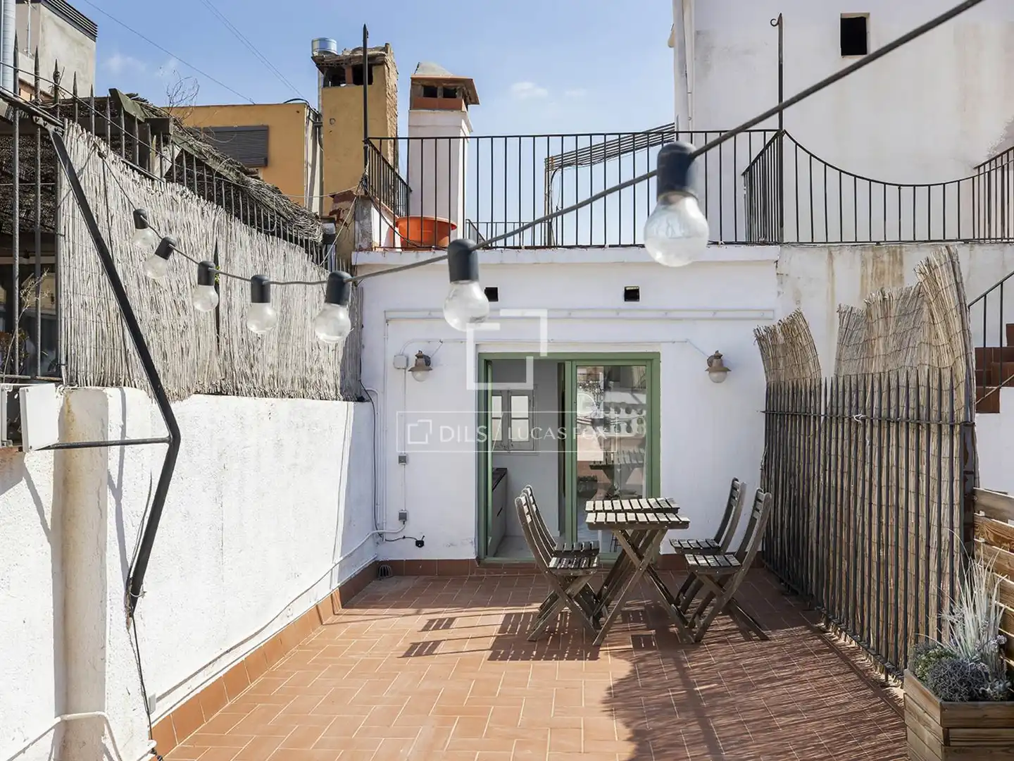 Terrasse von Dachboden zum Verkauf in Barcelona mit Klimaanlage, Heizung und Parkett