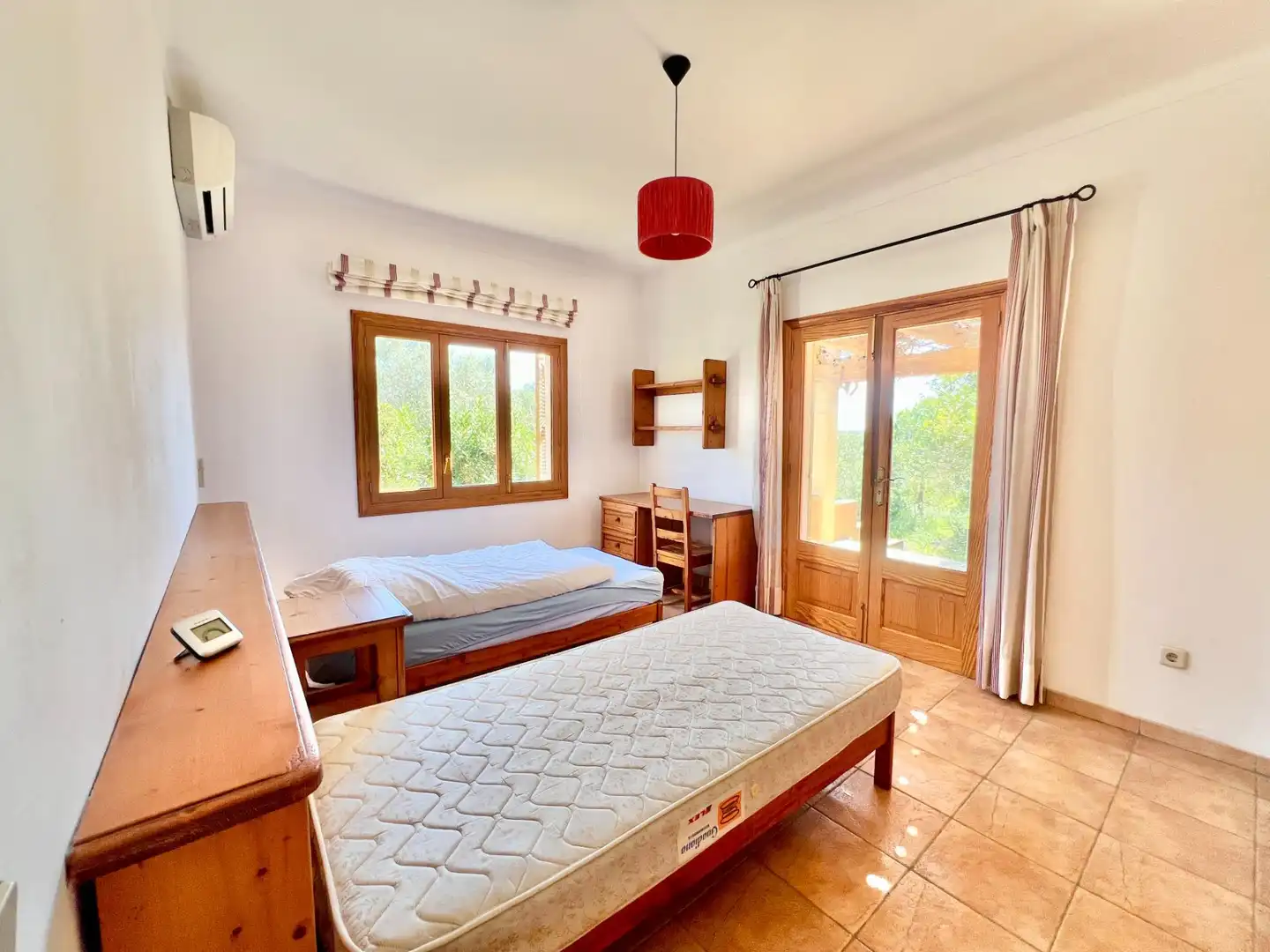 Habitación de Finca rústica de alquiler en Campos con Aire acondicionado, Calefacción y Jardín privado