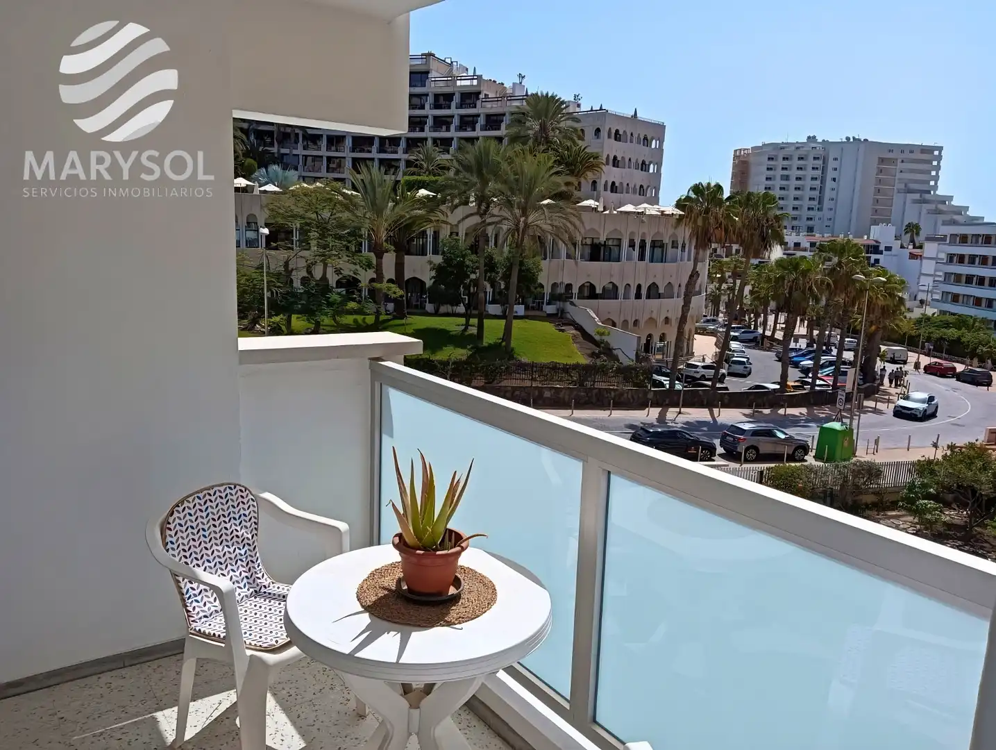 Terrassa de Apartament de lloguer en San Bartolomé de Tirajana amb Terrassa, Moblat i Rentadora