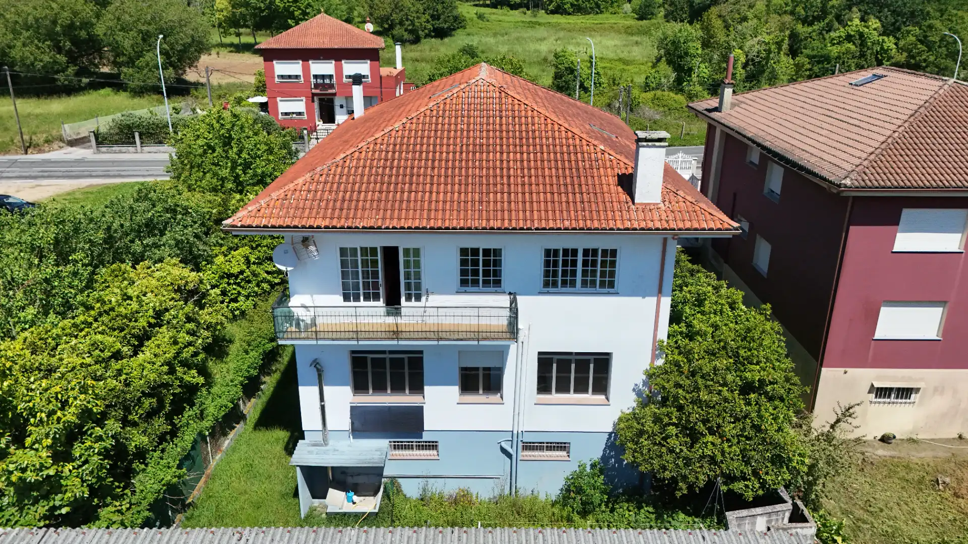 Vista exterior de Casa o chalet en venta en Rianxo con Calefacción, Jardín privado y Parquet