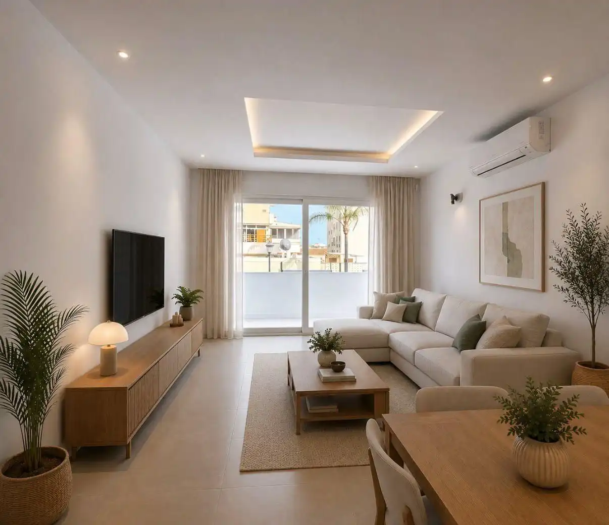 Sala de estar de Apartamento en venta en Montemar 