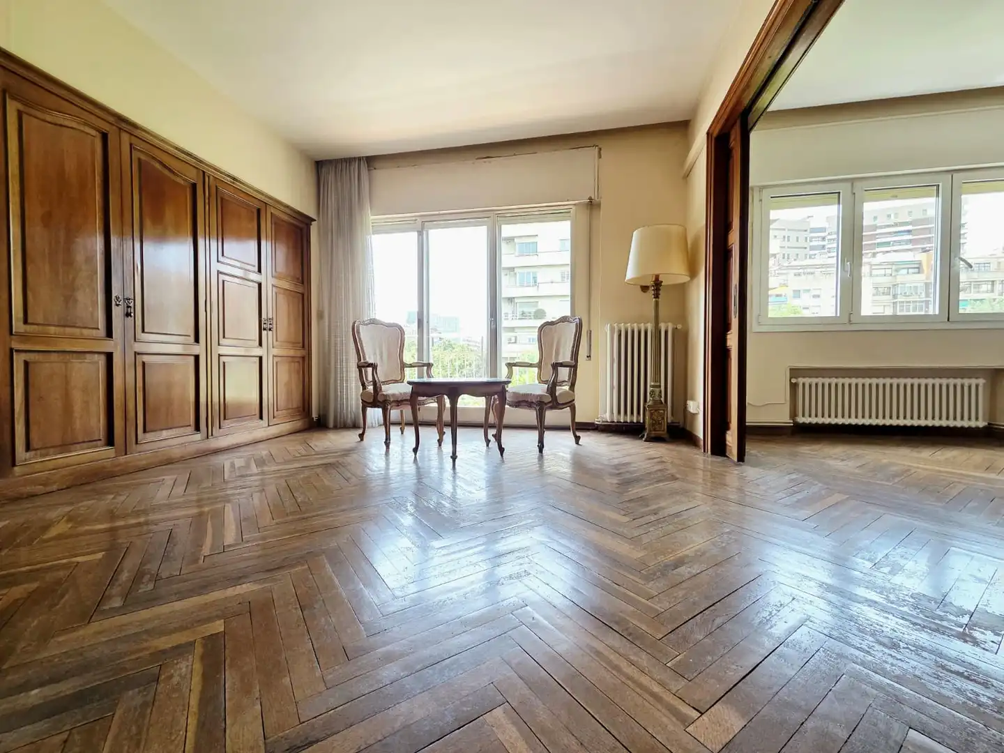 Living room of Flat for sale in Barcelona  with Air Conditioner, Heating and Parquet flooring