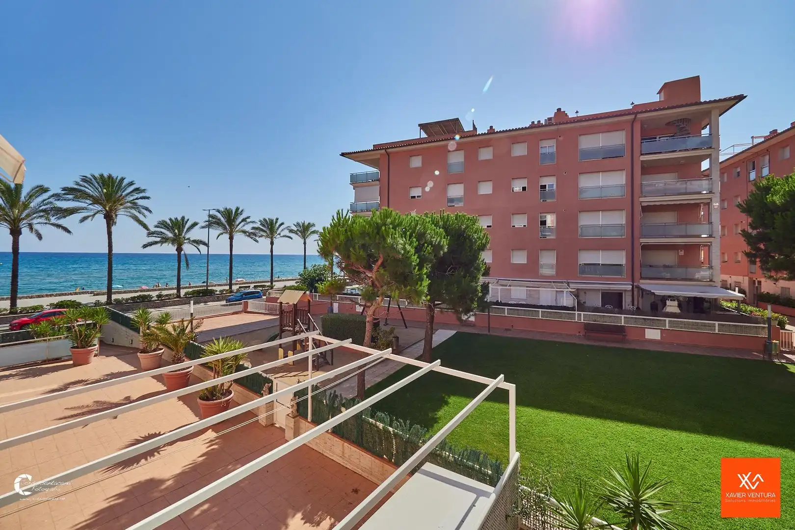 Vista exterior de Pis en venda en Calafell amb Aire condicionat, Calefacció i Jardí privat