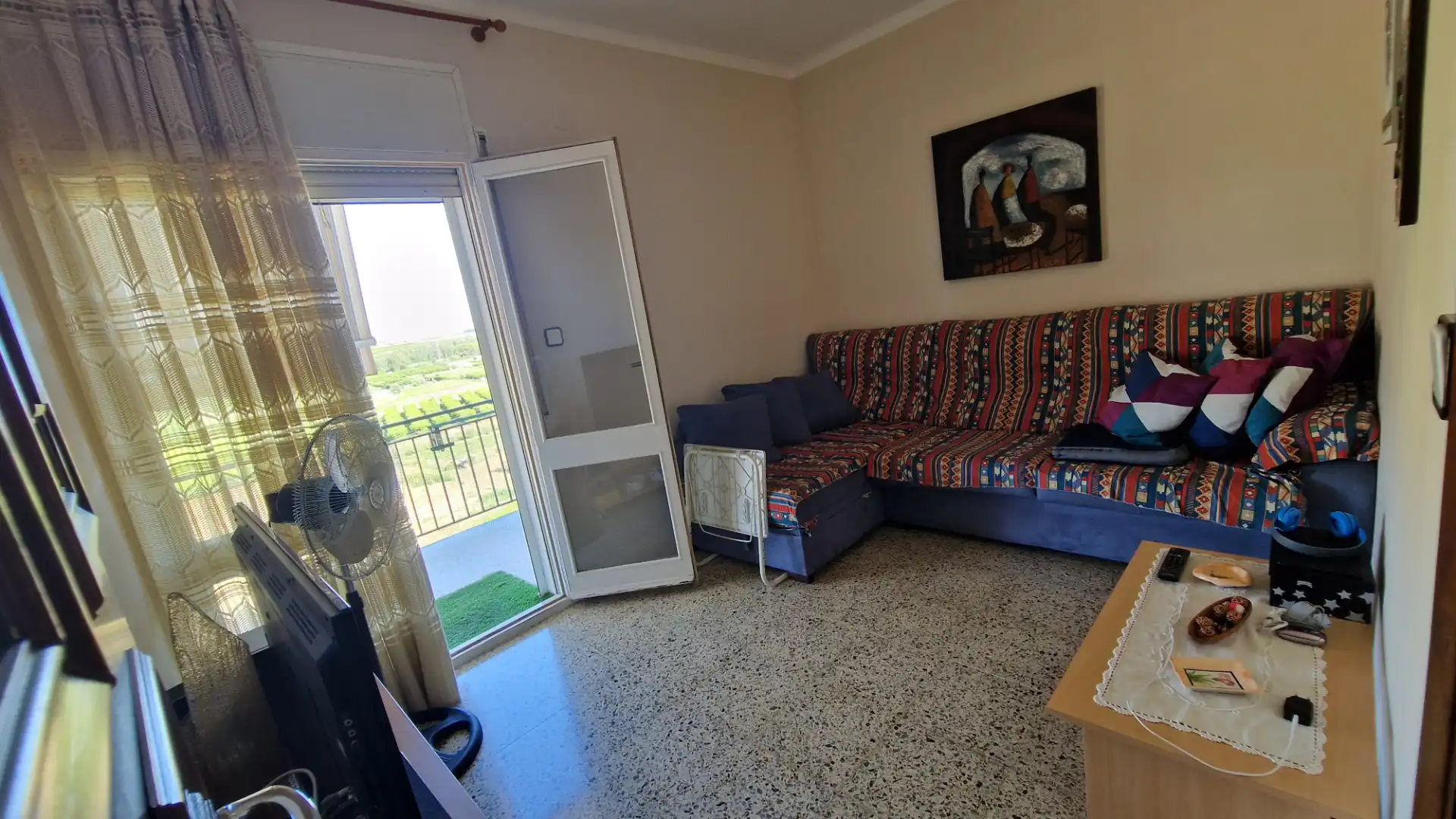 Sala de estar de Piso en venta en Alfarràs con Aire acondicionado, Calefacción y Trastero