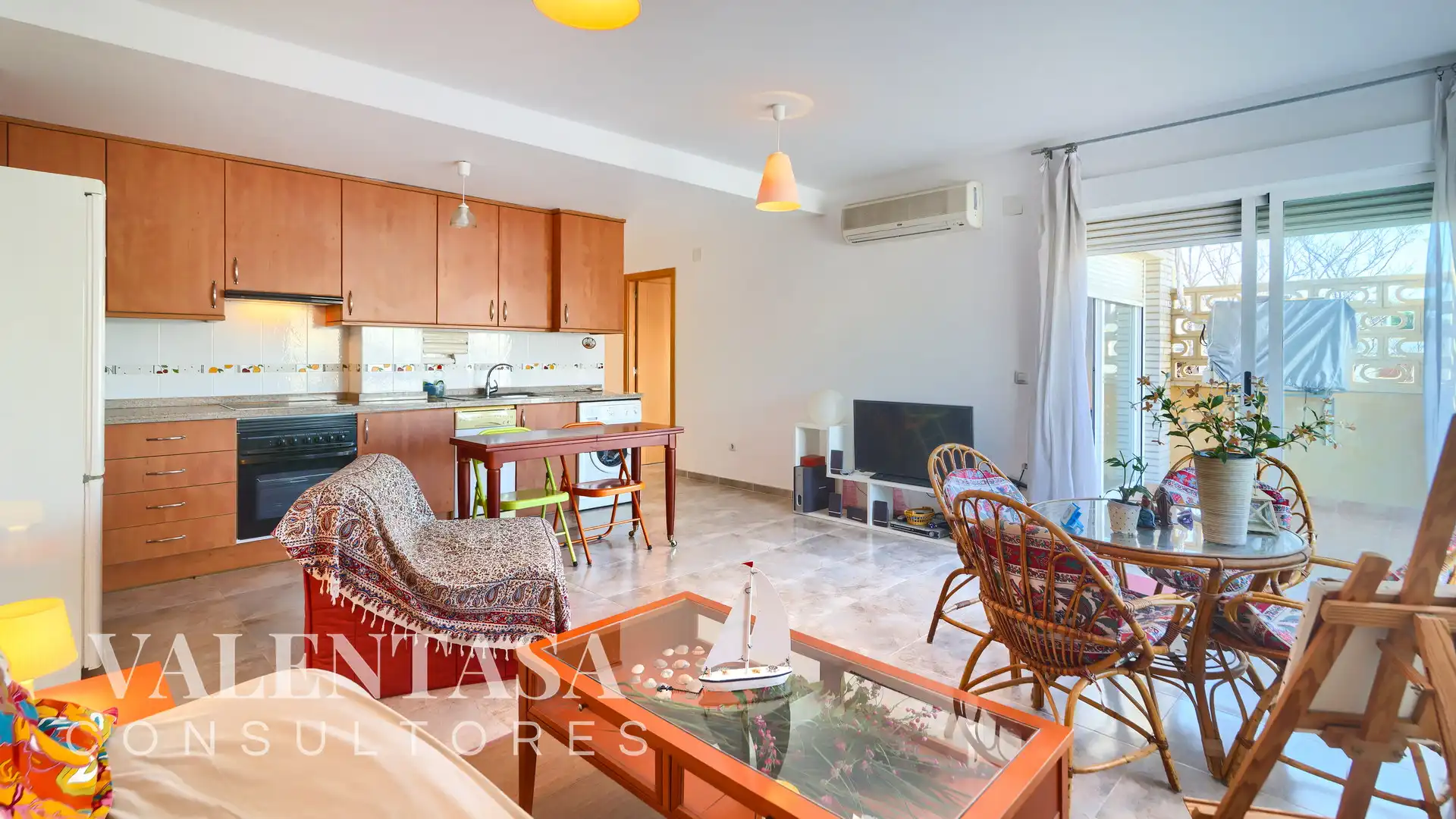 Sala de estar de Apartamento en venta en Moncofa con Aire acondicionado, Terraza y Trastero