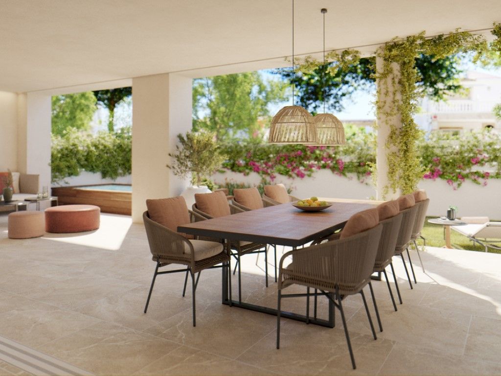 Terrassa de Apartament en venda en  Palma de Mallorca amb Aire condicionat, Jardí privat i Moblat