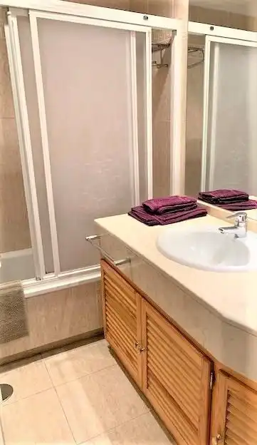 Bany de Apartament de lloguer en Marbella amb Aire condicionat, Terrassa i Moblat