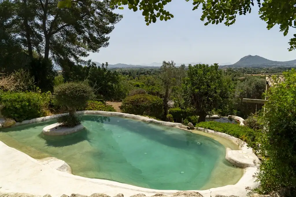 Piscina de Finca rústica en venda en Pollença amb Aire condicionat, Calefacció i Jardí privat