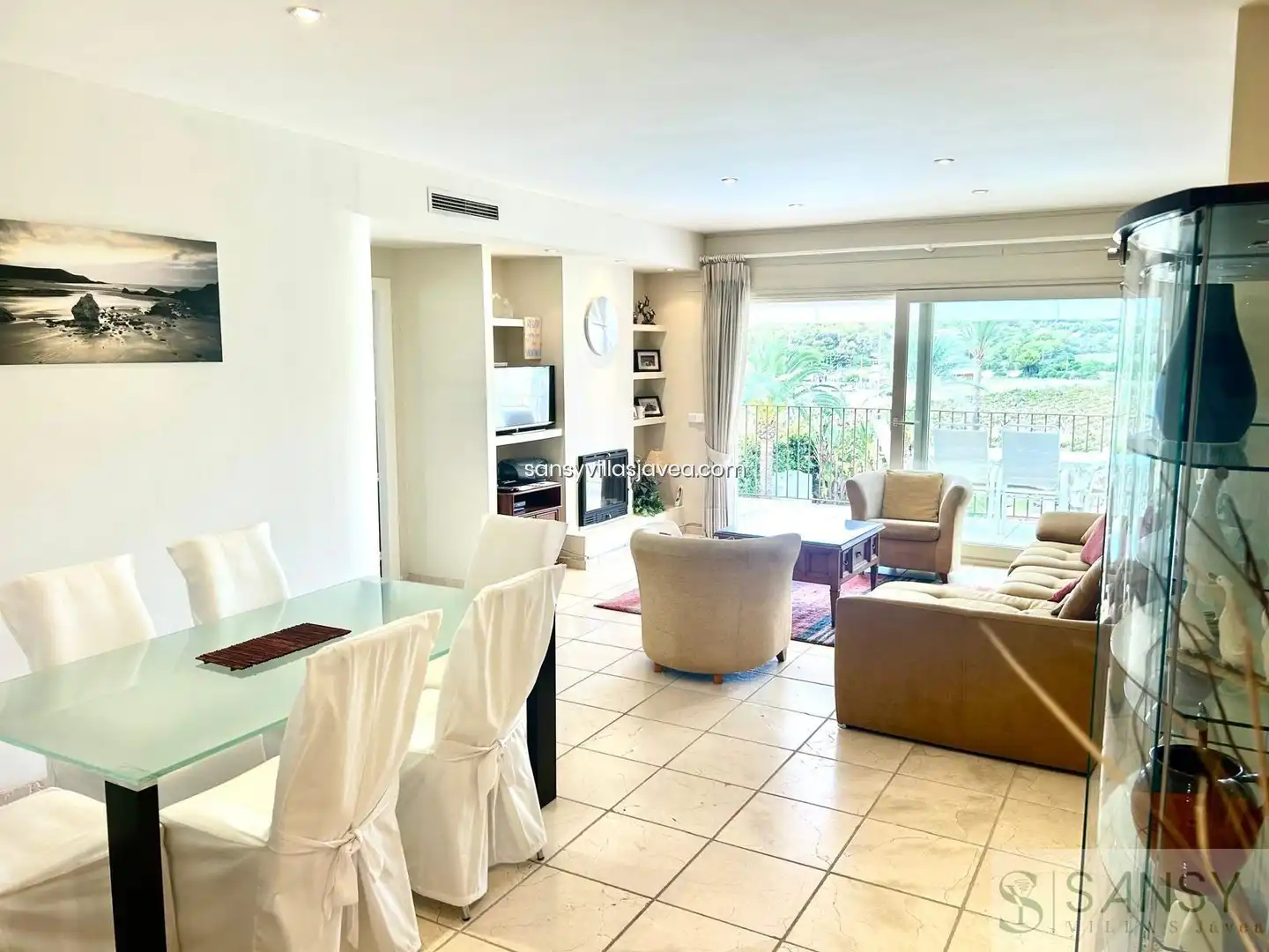 Sala de estar de Ático en venta en Moraira con Aire acondicionado y Trastero